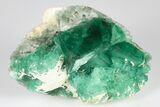 Green, Fluorescent, Cubic Fluorite Crystals - Madagascar #183893-1